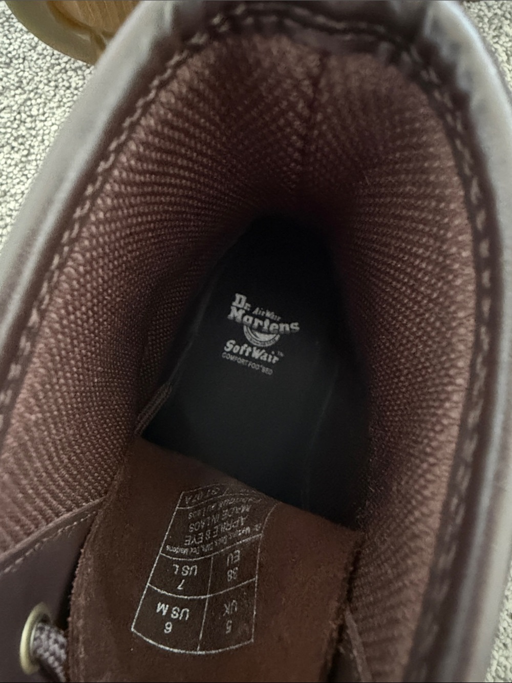 Dr. Martens Brown Suede Lace-Up Boots - Picture 4 of 6
